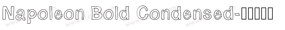 Napoleon Bold Condensed字体转换
